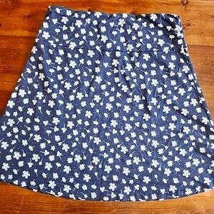 Toad&Co Knit Skirt XL Organic Cotton Tencel Spandex Elastic Waist Outdoor